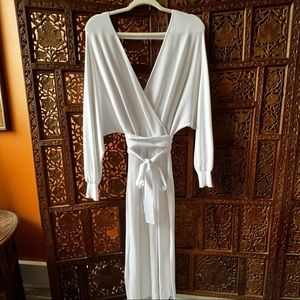 Amazon white sweater midi dress